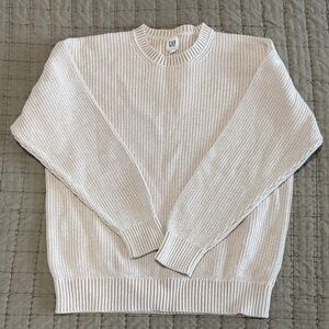 GAP Factory Men's Beige Rib Knit Crewneck Sweater Size S